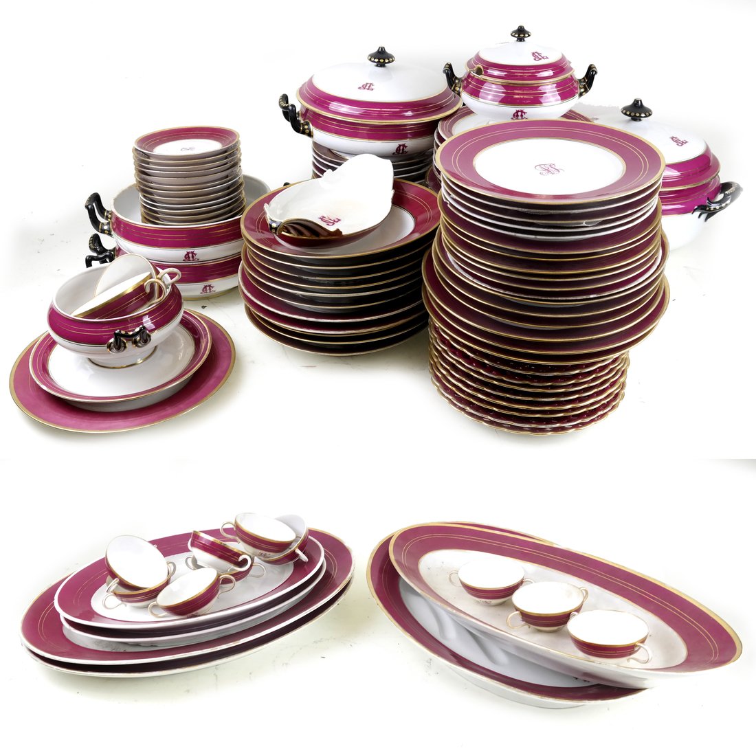 French Partial Dinner Service (60+) (1 of 5)