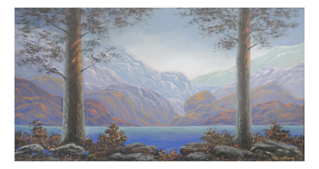 Taber Prang, Mountainscape, Pastel (1 of 5)