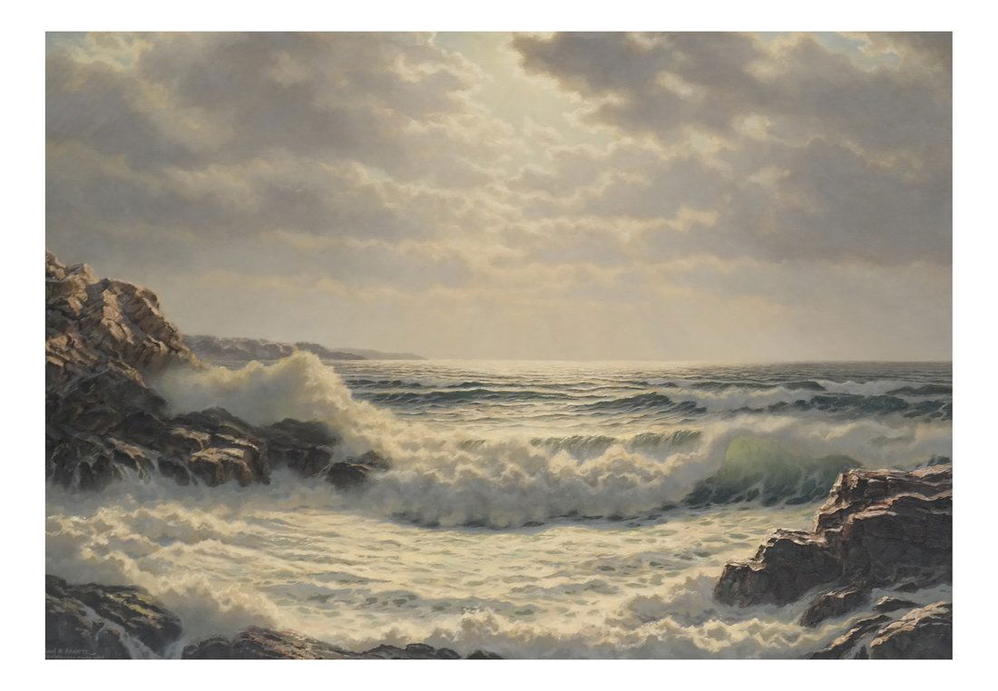 Verra Hull, Seascape, Oil on Canvas (1 of 6)