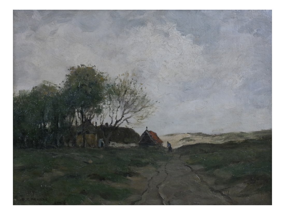 Landscape With Farmhouse, Oil On Canvas (1 of 6)