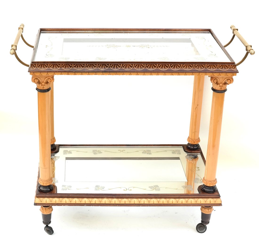 Two Tier Mirrored Service Cart (1 of 10)