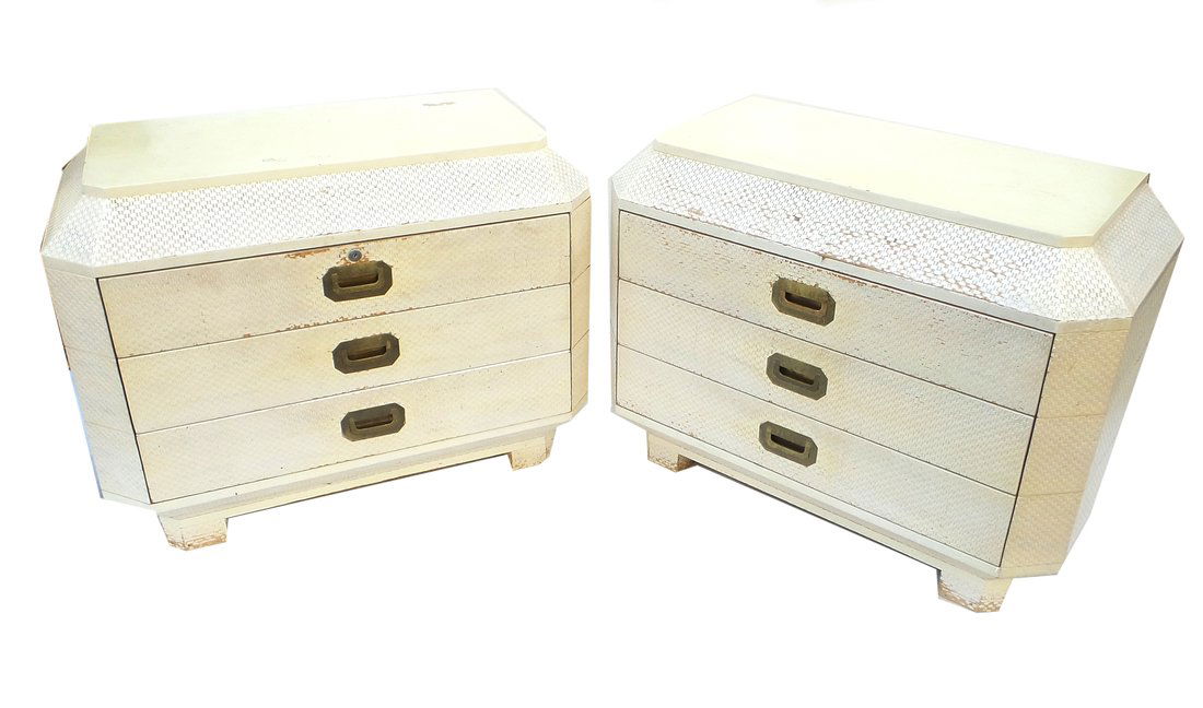 Pair Contemporary Three-Drawer Chests (1 of 10)