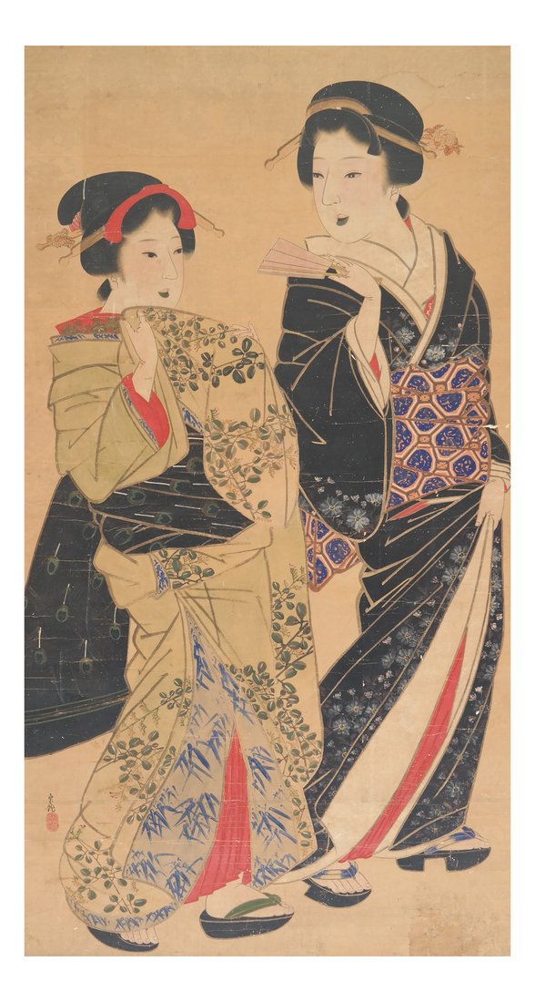 Asian Painting, Two Geisha (1 of 9)