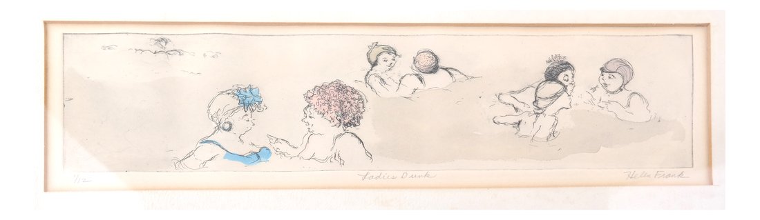 Helen Frank "Ladies Dunk" Etching (1 of 5)