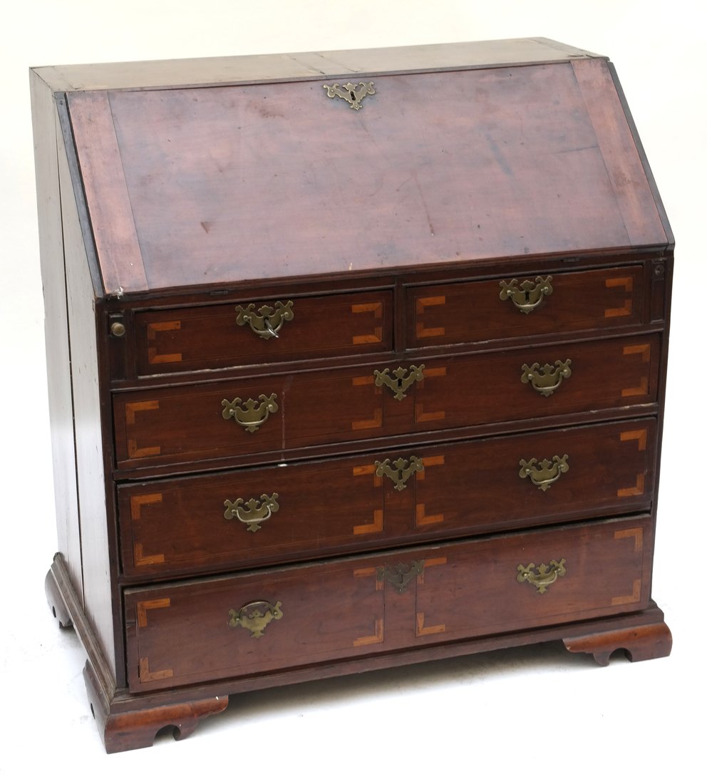 Antique American Slant Front Desk (1 of 10)