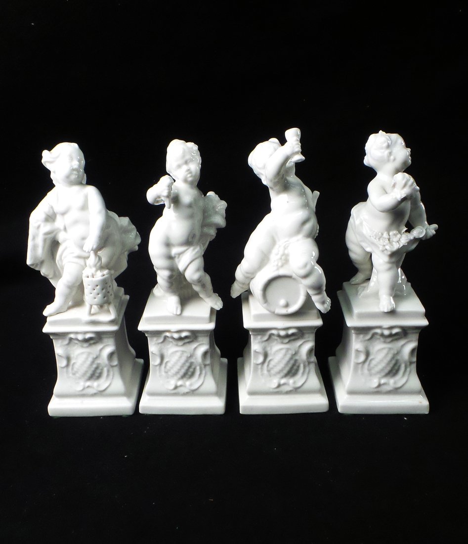 4 Porcelain Blanc de Chine Putti Figures (1 of 7)