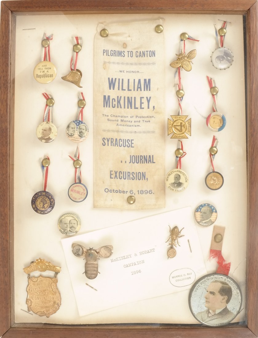 Monroe D. Ray Frame - Wm. McKinley & G. Hobart 1896 (1 of 5)