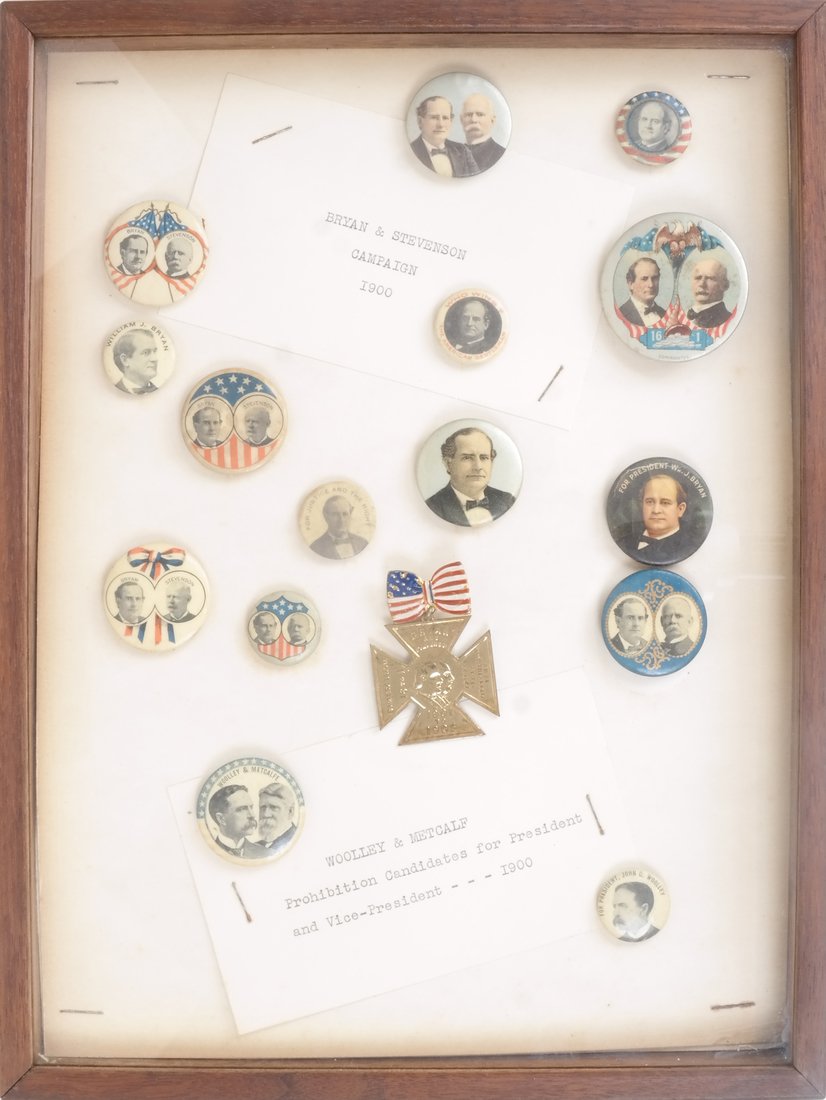 Monroe D. Ray Frame - Bryan and Wooley Campaigns 1900 (1 of 5)