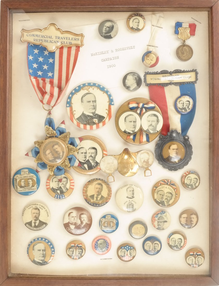 Monroe D. Ray Frame - Wm. McKinley & Theo. Roosevelt (1 of 5)