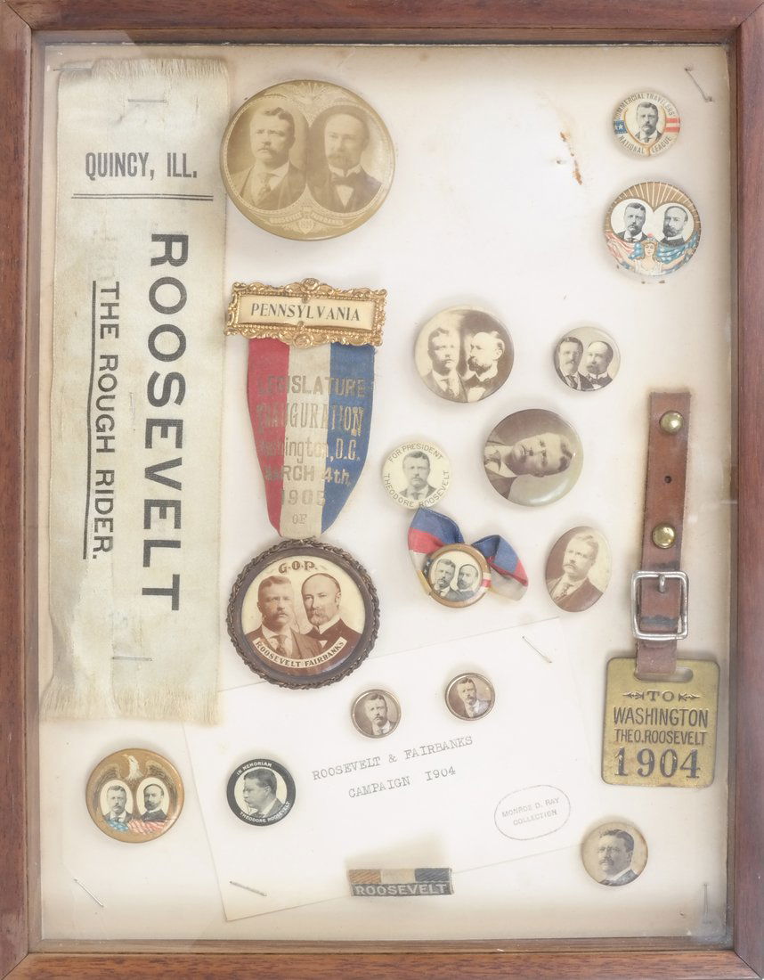 Monroe D. Ray Frame - T. Roosevelt & C.W. Fairbanks (1 of 5)