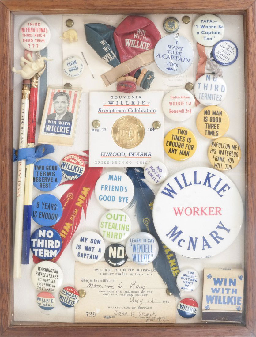 Monroe D. Ray Frame - Wendell Willkie 1940 (1 of 5)