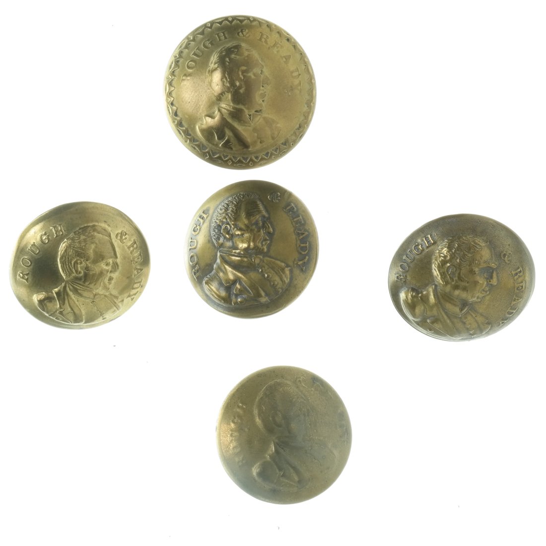 Zachary Taylor  - Five 1848 Coat Buttons (1 of 7)