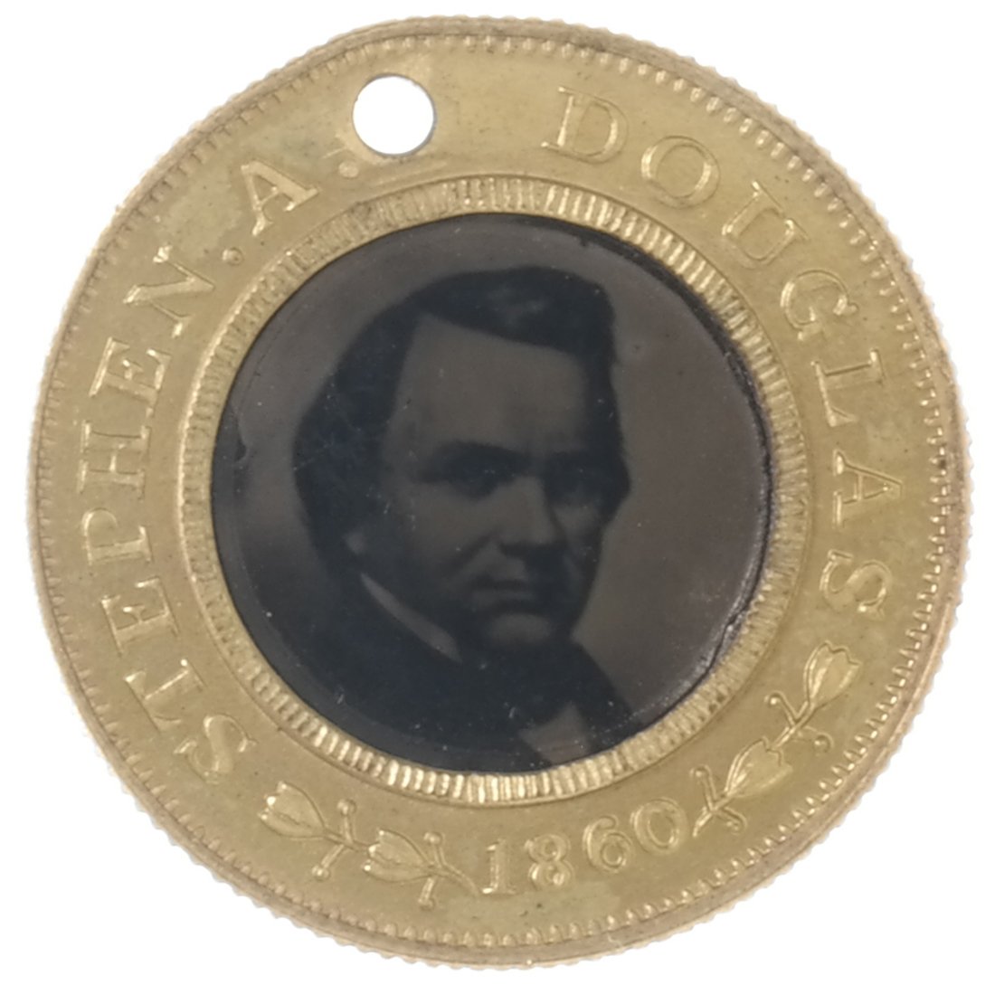 S.A. Douglas & H.V. Johnson 1860 Campaign Ferrotype (1 of 2)