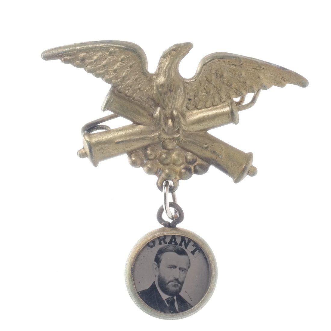 Grant & Colfax 1868 Unlisted Ferrotype Badge (1 of 2)