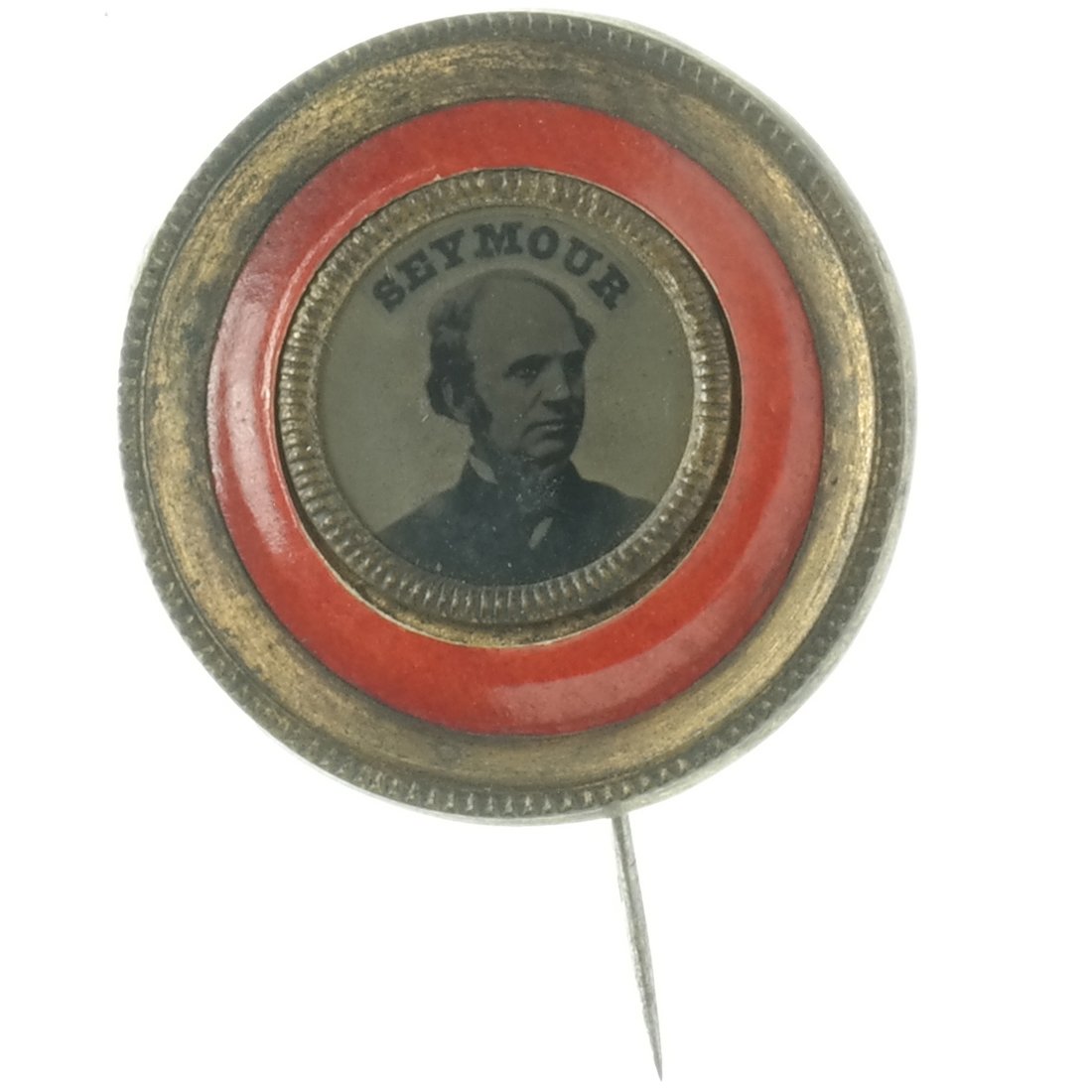 H. Seymour 1868 Ferrotype Pinback (1 of 2)