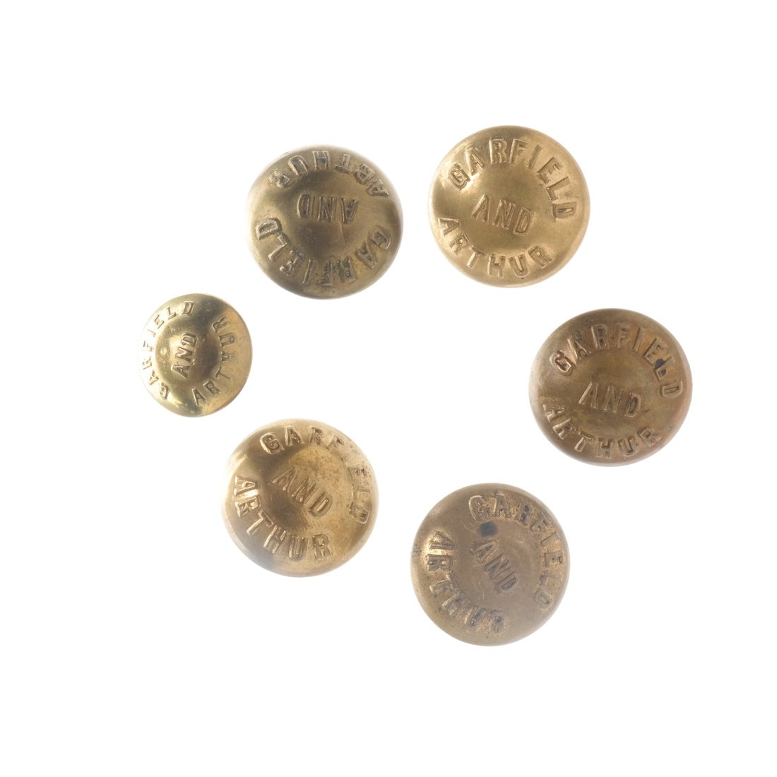 Garfield and Arthur Six Clothing Buttons (1 of 8)