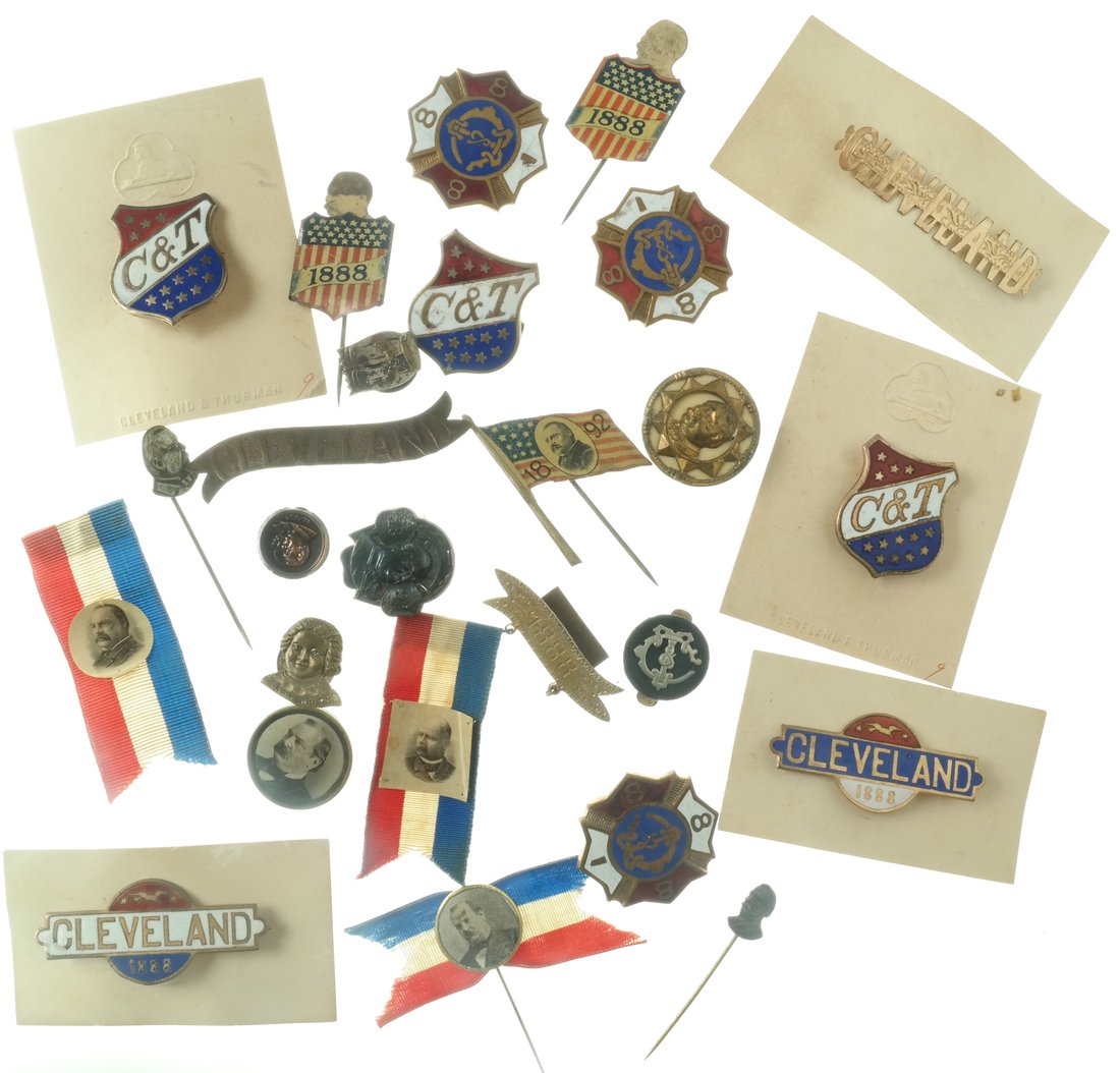 Grover Cleveland Large Group of 1888 Items (1 of 4)