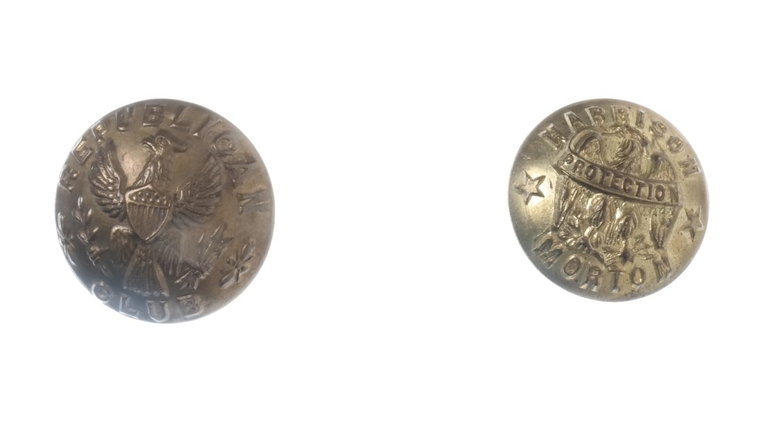 Harrison & Morton 1888 Brass Clothing Button & Other (1 of 4)