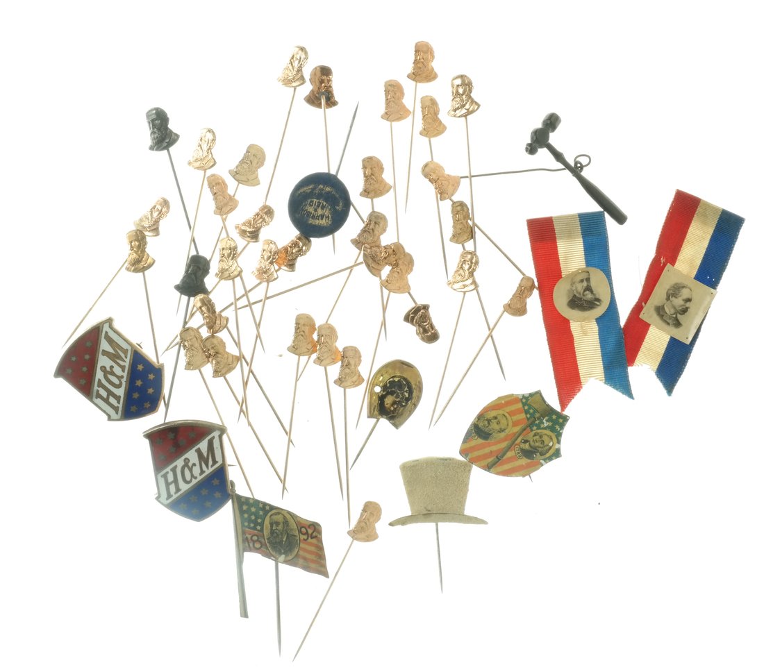 Benjamin Harrison Large Group of 1888 Items (1 of 5)