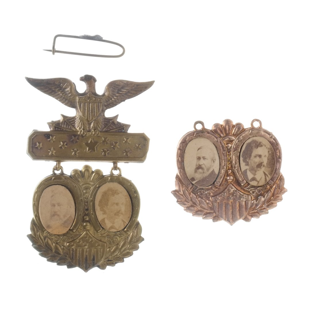 Harrison & Reid - Two 1892 Jugate Badges (1 of 4)