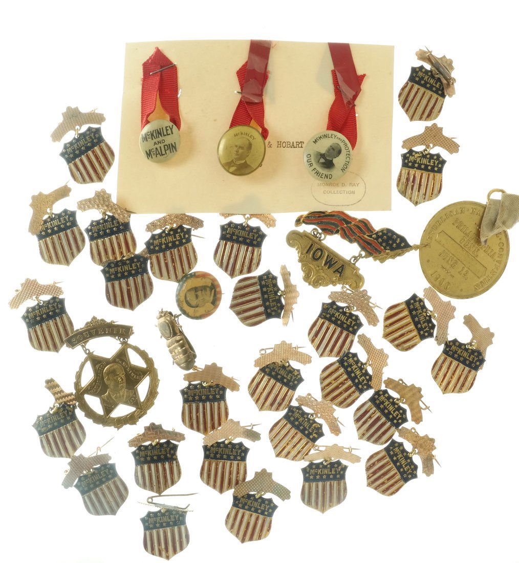 William McKinley - 1896 & 1900 Large Group of  Items. (1 of 6)