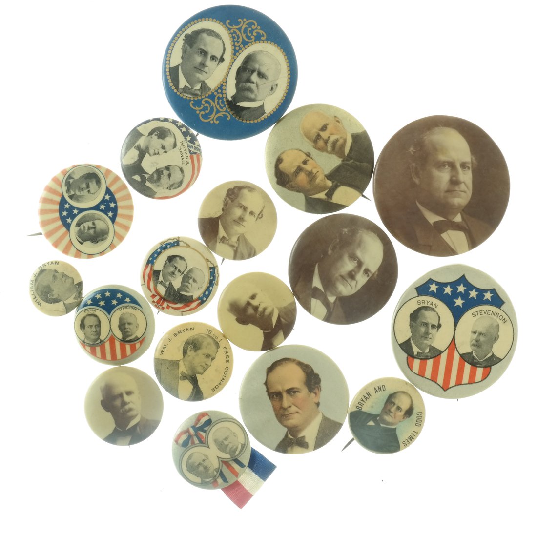 W.J. Bryan - Seventeen 1900 Items (1 of 5)