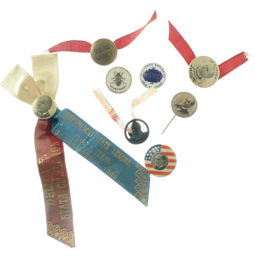 William Mckinley - 1896 & 1900 Buttons And Studs (1 of 5)
