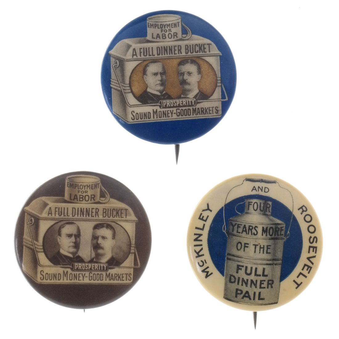 Wm. McKinley & T. Roosevelt - "Full Dinner Pail" (1 of 5)