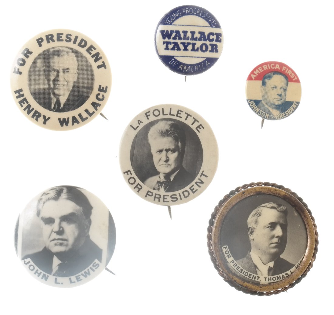 Six Third-Party Celluloid Pinbacks (1 of 8)