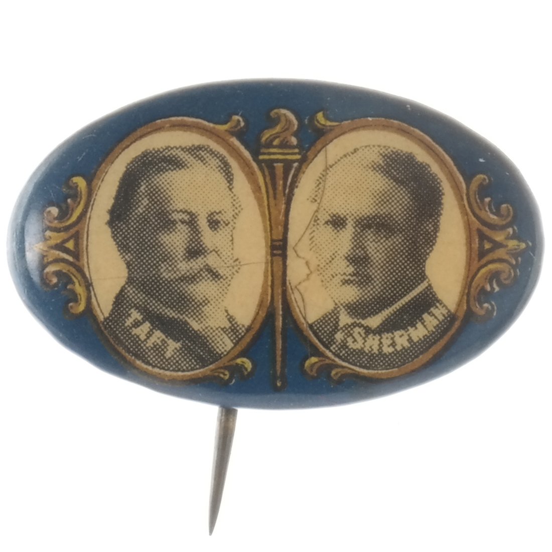 Taft & Sherman 1908 Blue Oval Jugate (1 of 2)