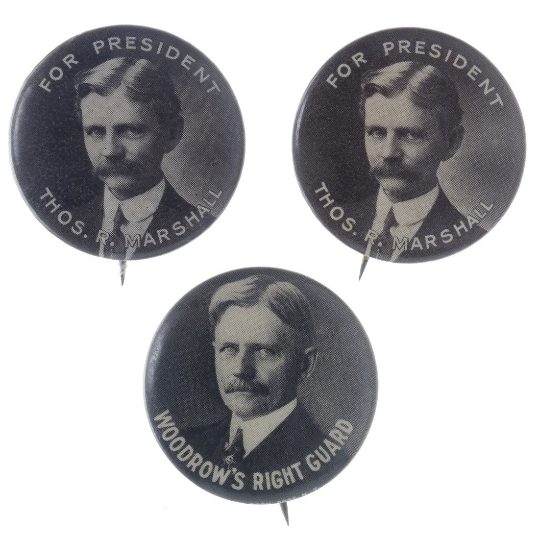 Thomas Marshall - Three 1912 & 1916 Portrait Celluloids (1 of 5)