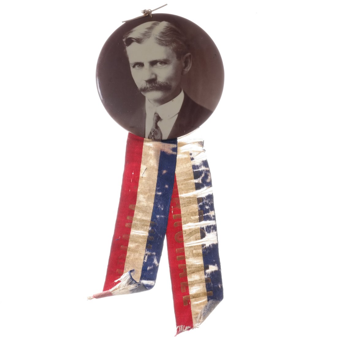 Thomas R. Marshall 4" Celluloid Portrait Button with (1 of 4)