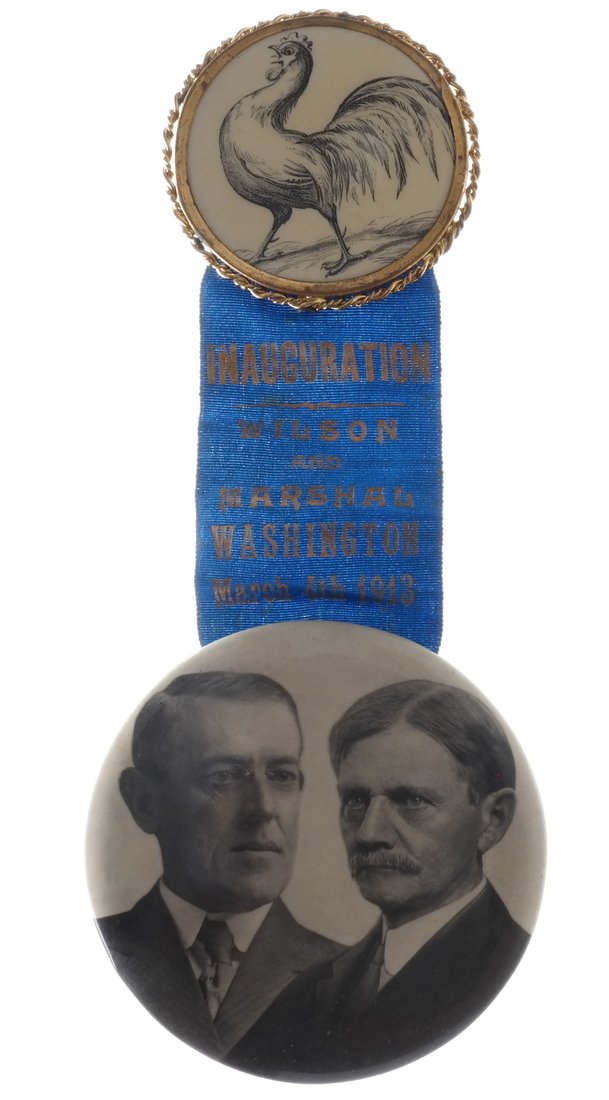 Woodrow Wilson 1913 Inaugural Jugate Badge (1 of 7)