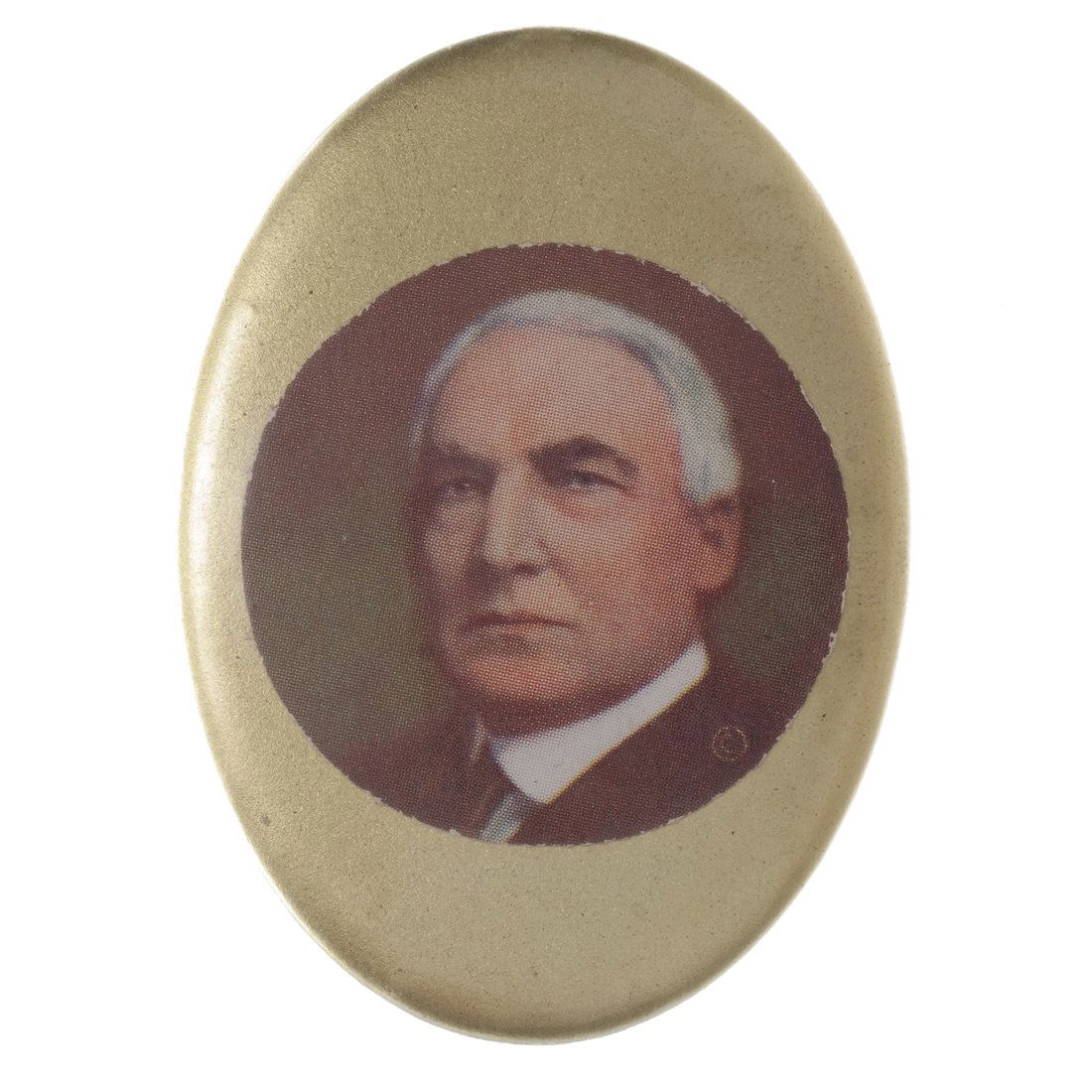 Unlisted W. Harding 1920 Oval Celluoid Pinback (1 of 2)