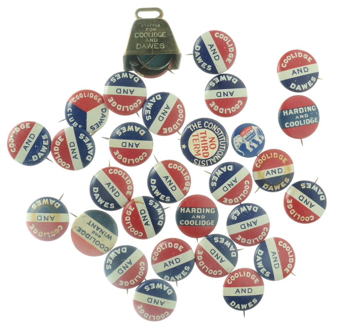 C. Coolidge - Large Group of Name Pinbacks (1 of 4)