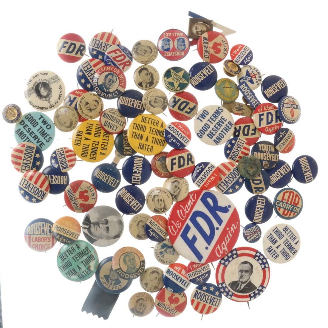 Franklin D.Roosevelt - Assorted Pinbacks and Others (1 of 7)
