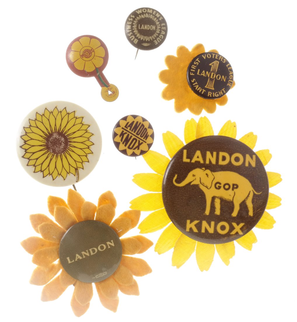 Landon & Knox - Seven 1936 Sunflower Buttons (1 of 4)
