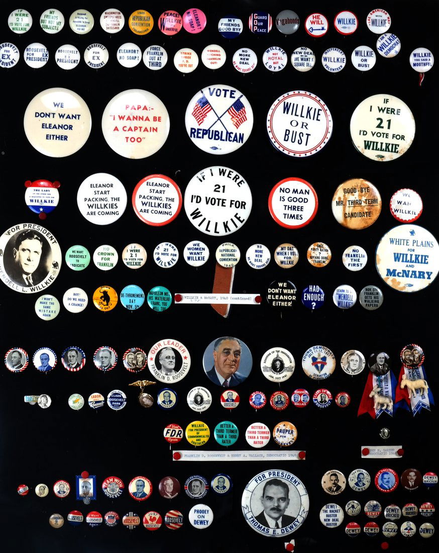 1940 and 1944 Presidential Campaign Display (1 of 9)