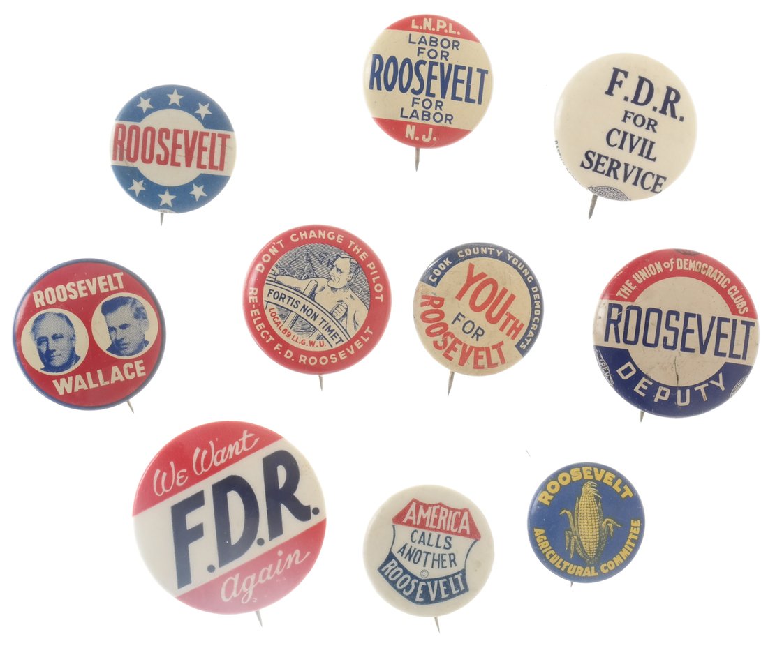 FDR - Ten Pinbacks (1 of 5)