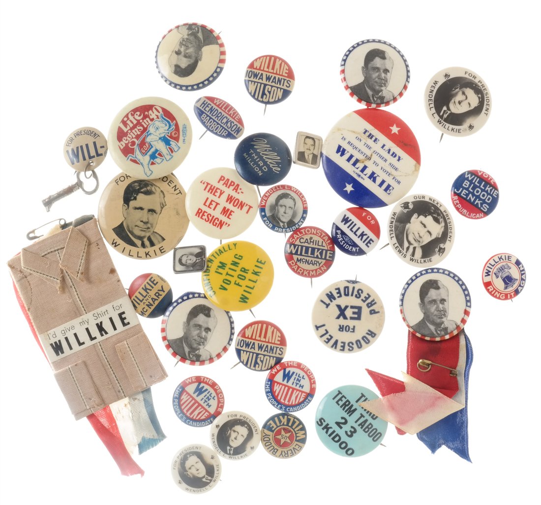 Wendell Willkie - 1940 Presidential Campaign Items (1 of 6)