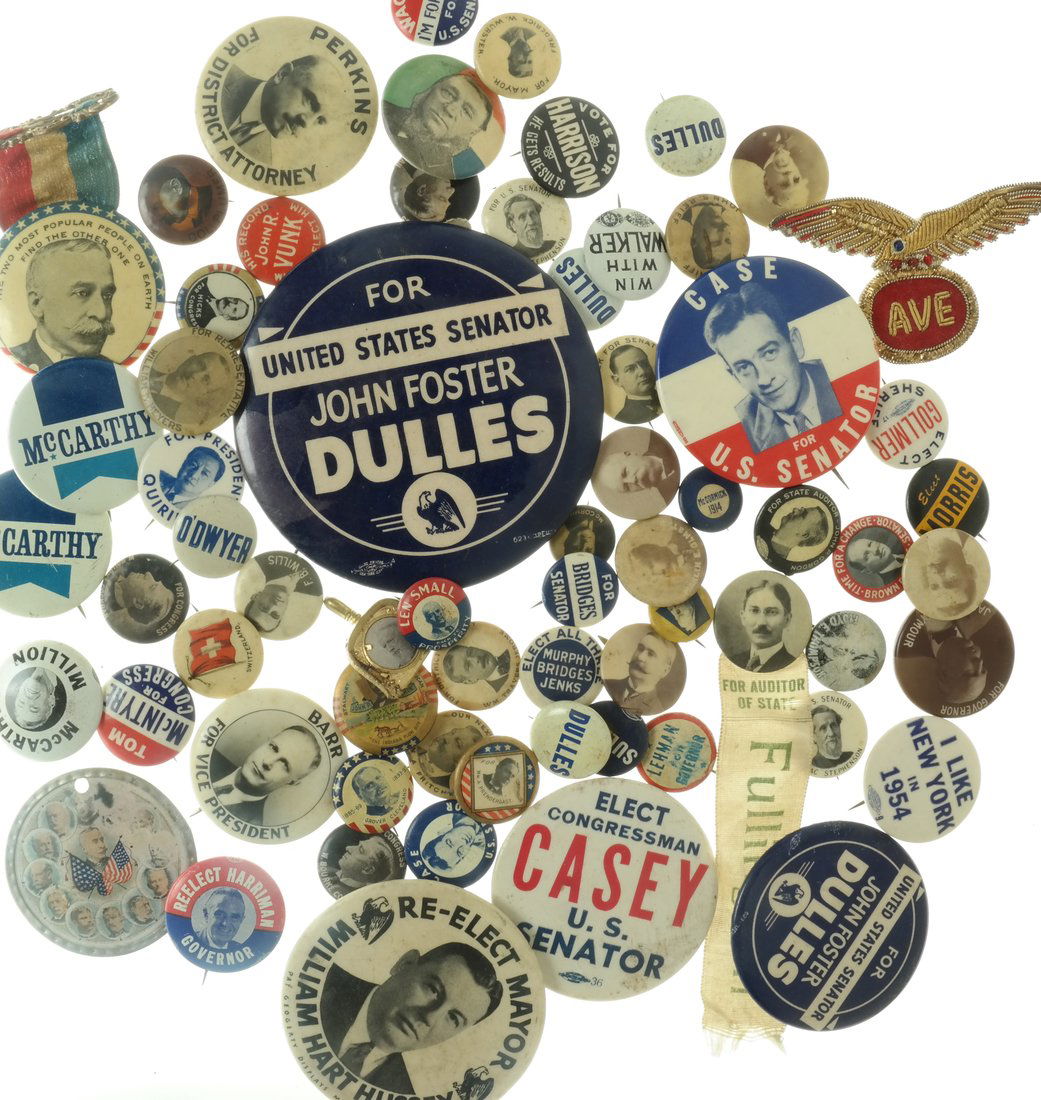 Large Group of Local Election Buttons (1 of 6)