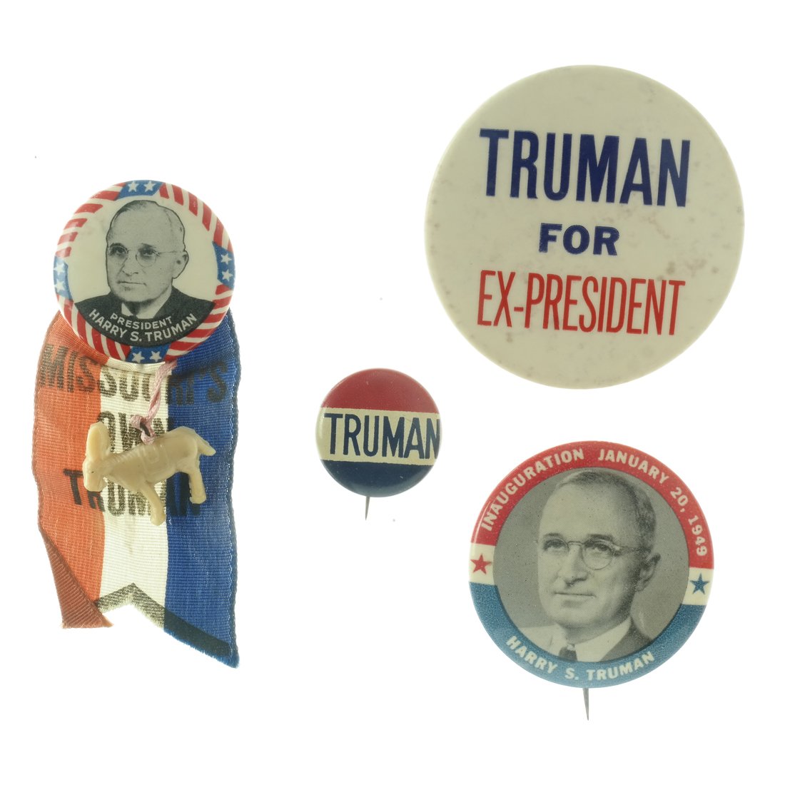 Harry Truman - Four Buttons (1 of 6)