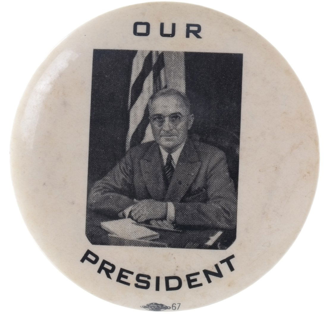 Harry Truman 1948 "Our President" Celluloid (1 of 2)