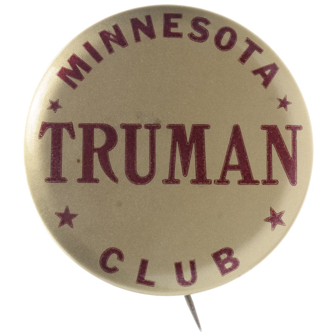 Harry Truman 1948 Minnesota Club Celluloid Pinback (1 of 2)