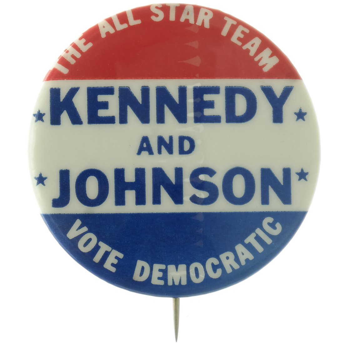 Rare Kennedy & Johnson "All Star Team" Celluloid (1 of 2)