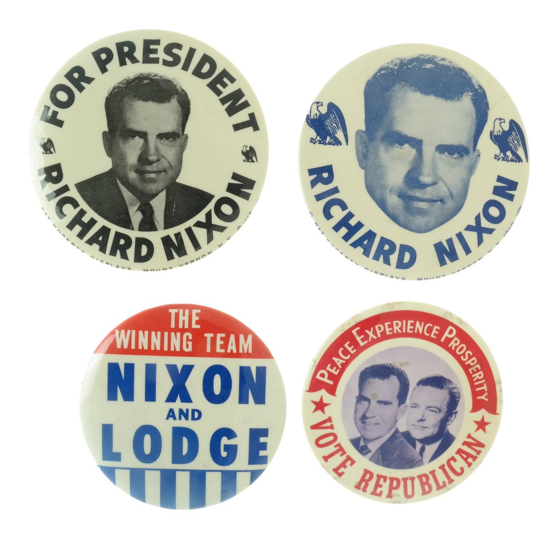 Richard Nixon - Four Large Buttons (1 of 6)