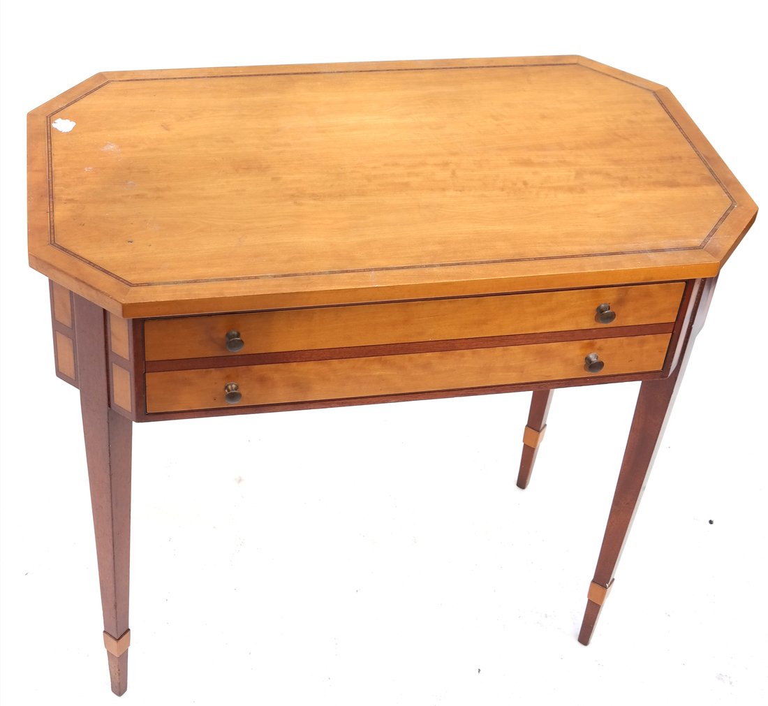 George III Style Satinwood Side Table (1 of 8)