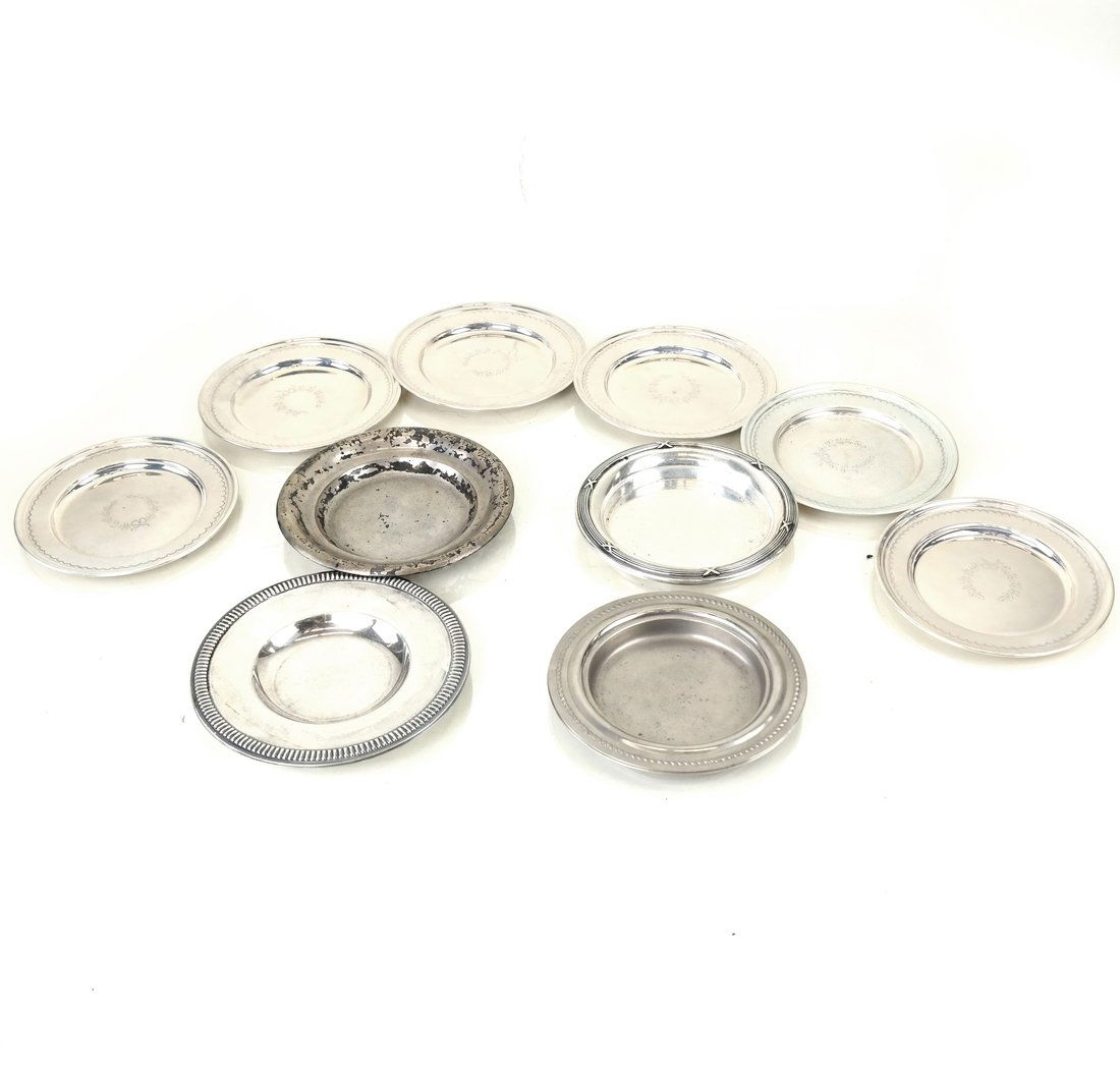 Ten Silver & Silver-Plated Small Dishes (1 of 6)