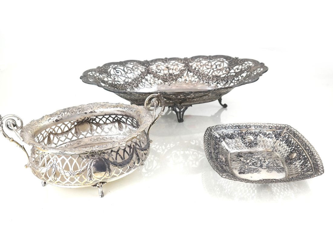 Three .800 Silver or Silver-Plated Items (1 of 9)