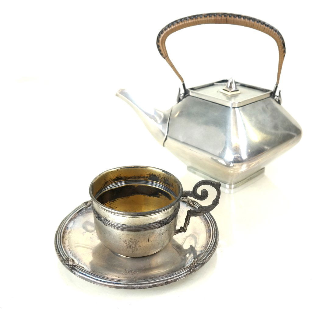 Three German .800 Silver Tea Articles (1 of 10)